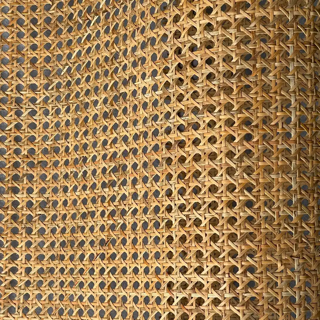 Open-weave rattan panel